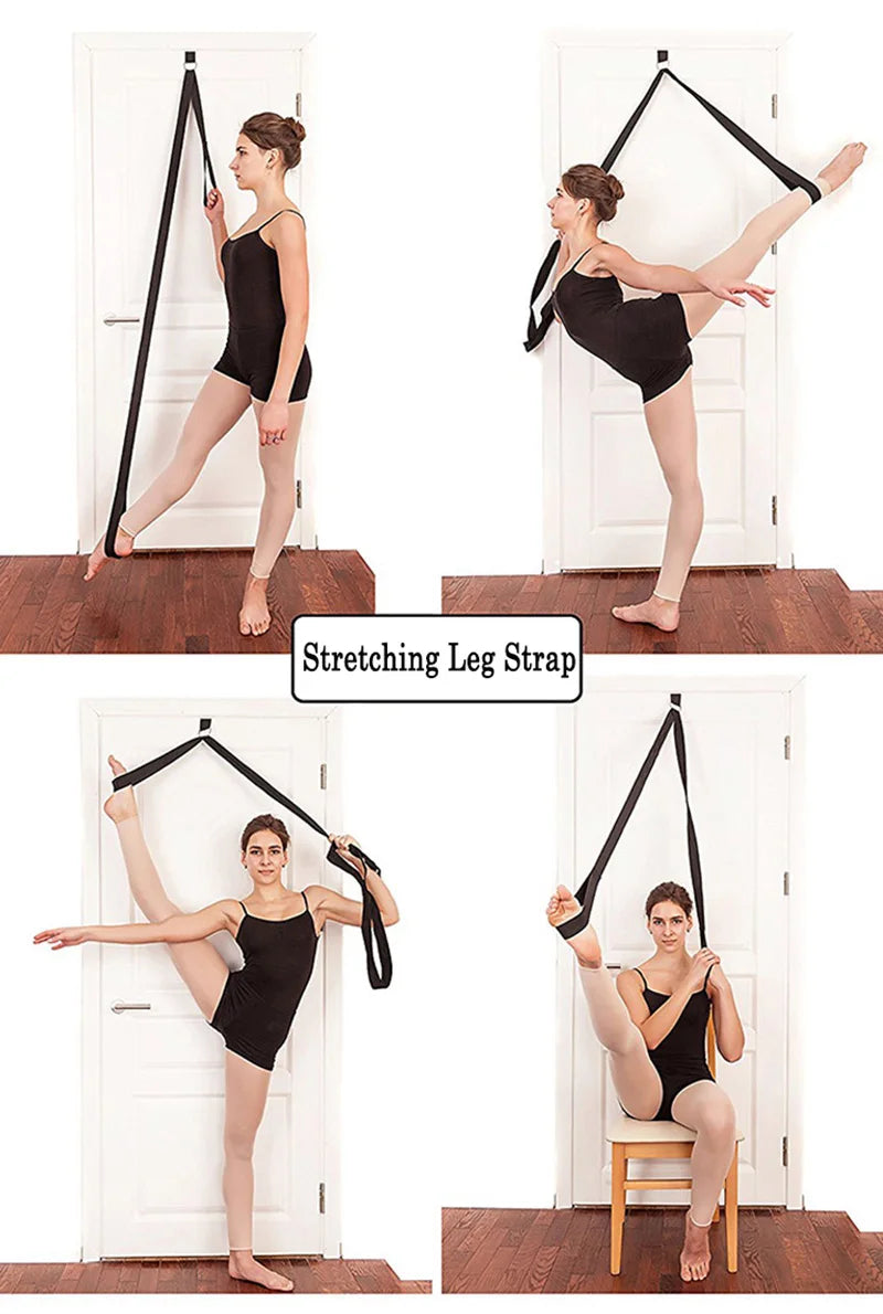 Women Door Flexibility Stretching Leg Stretcher Strap for Ballet Cheer Dance Trainer Yoga Flexibility Leg Stretch Belt