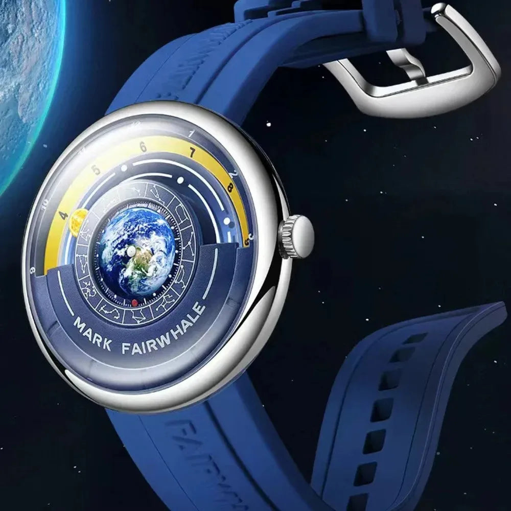 Mark Fairwhale 5700 Luxury Earth Men's 2025 Quartz Watches Sport Waterproof Men Wristwatch Innovative Hands Clocks reloj hombre