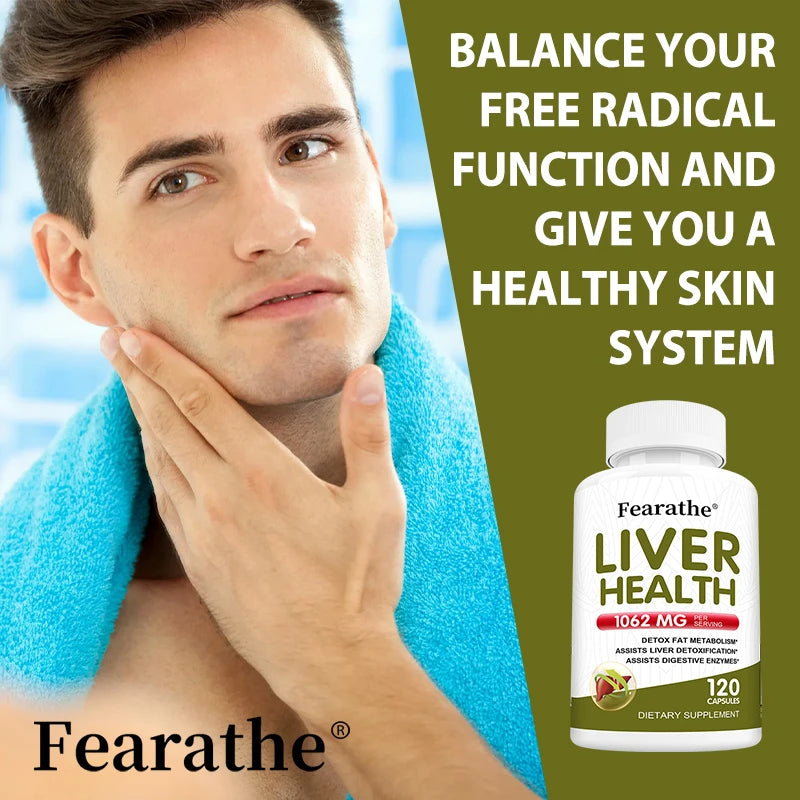 Liver Health Supplement - Milk Thistle Extract for Cleansing, Detoxification, Balanced Metabolism, Energy and Overall Health