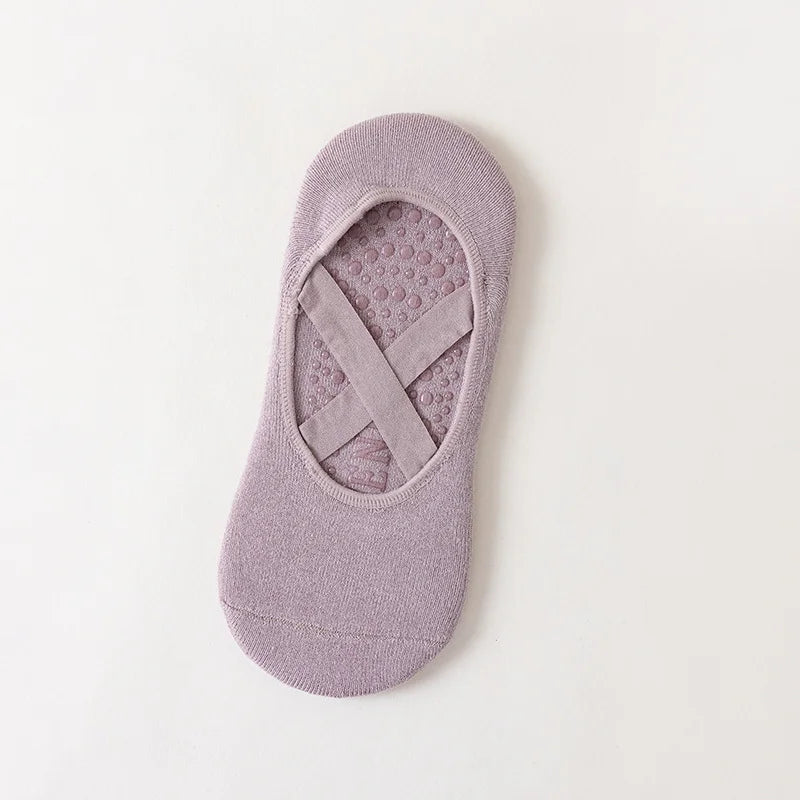 3 Pairs/5 Pairs/1 Pair Yoga Socks Women Cotton Silicone Non-slip Pilates Grip Towel No-Show Barre Breathable Bandage Sports Sock